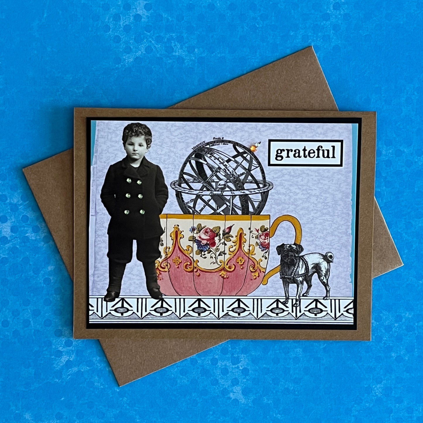 Grateful Thankful Joyful Blessed Note Cards Four Pack