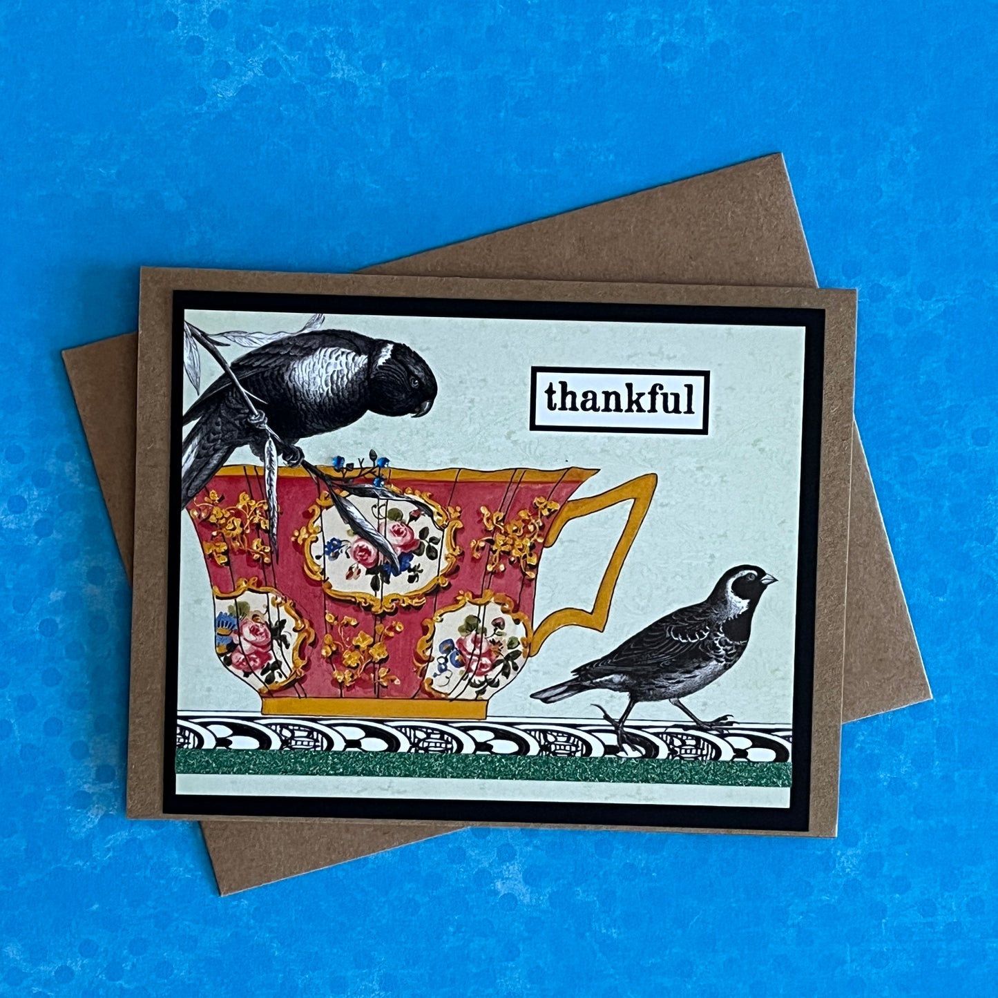Grateful Thankful Joyful Blessed Note Cards Four Pack