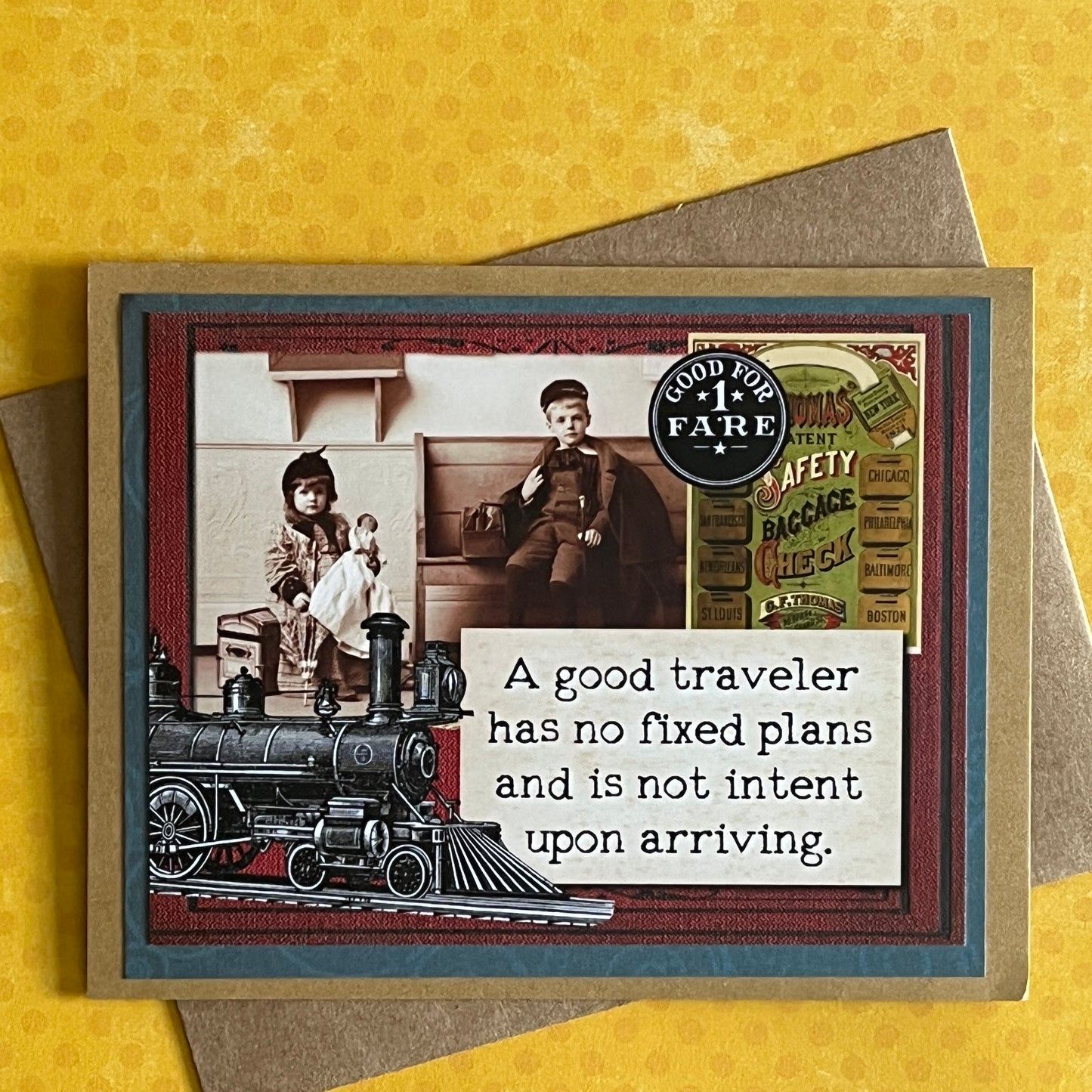 Quote Note Cards Three Pack - One Original Two Prints