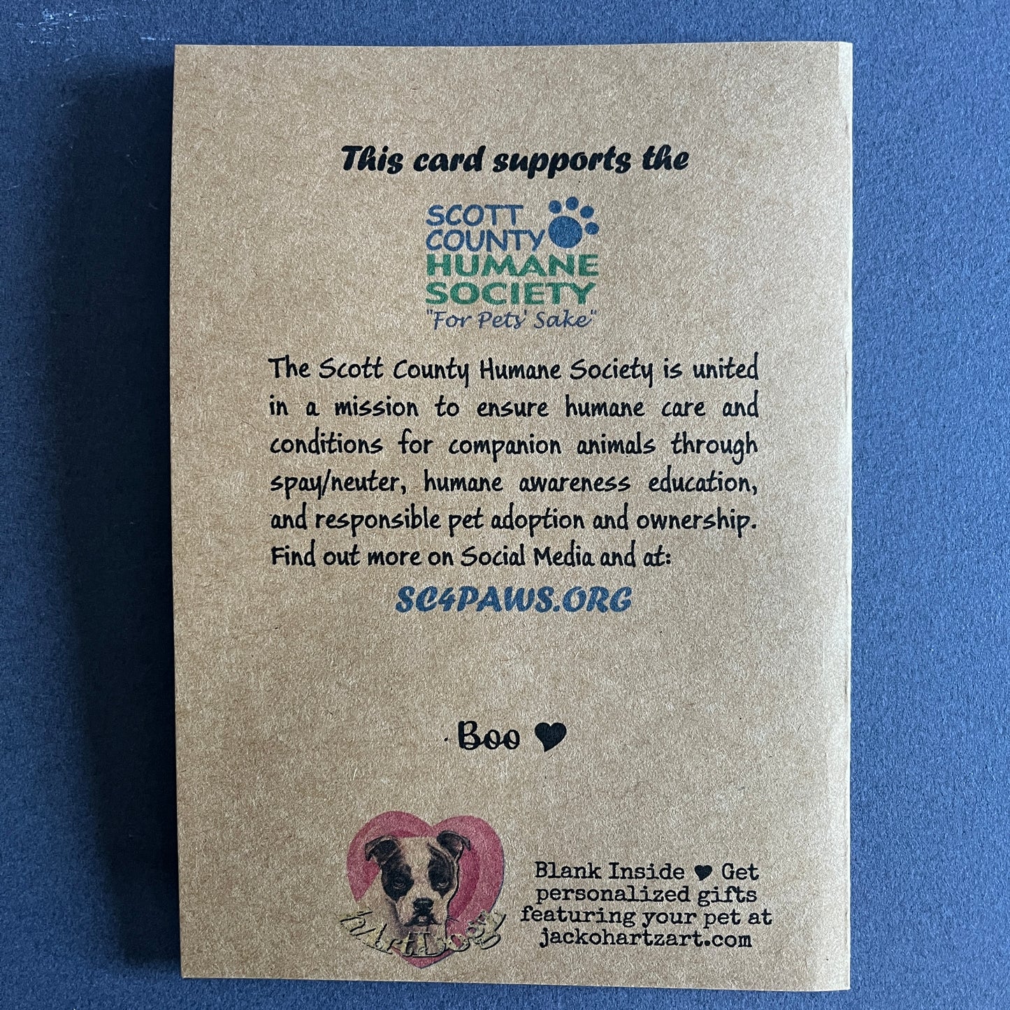 Personalized Pet Greeting Card