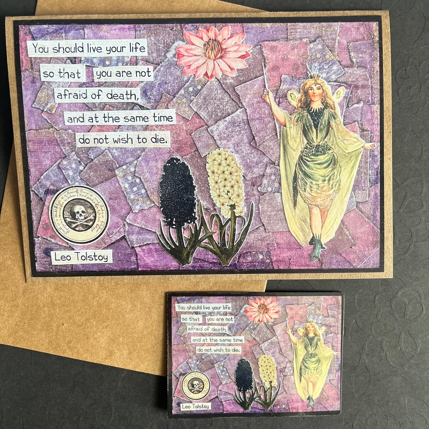 Memento Mori Greeting Card & Sticker Pack