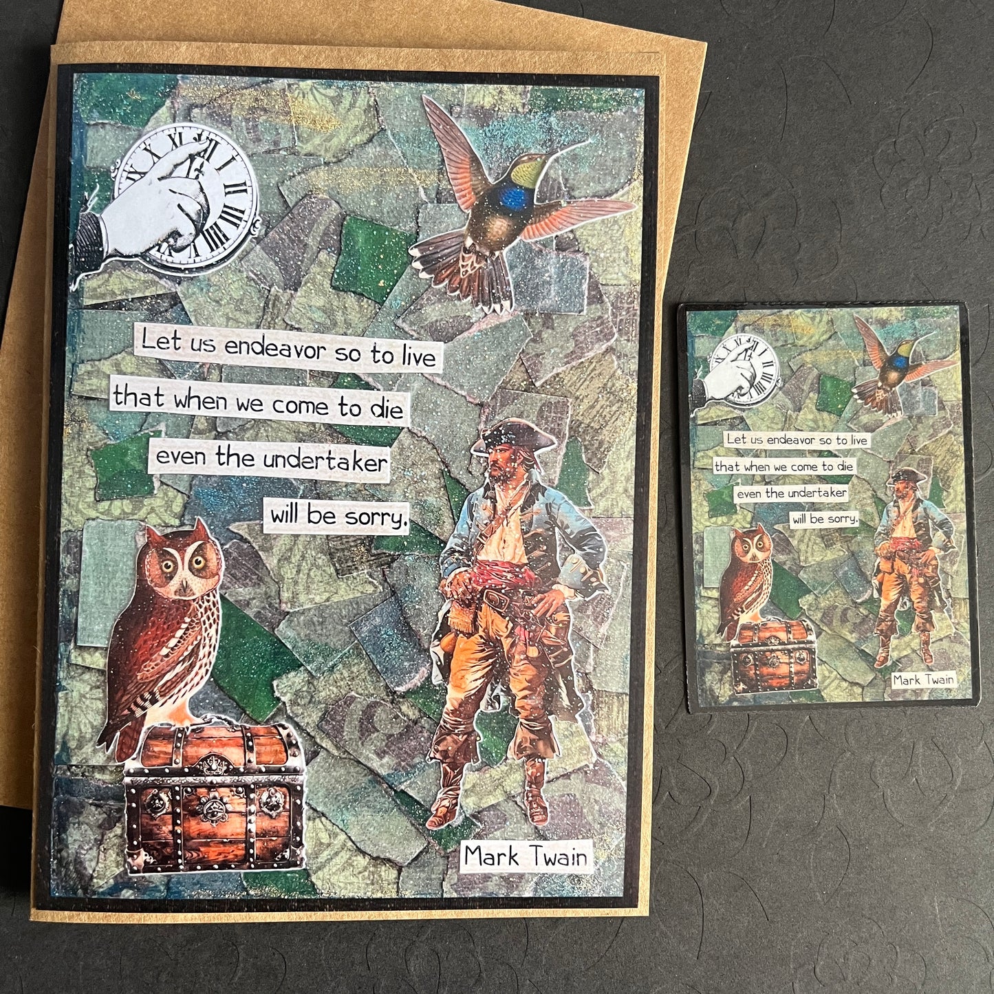 Memento Mori Greeting Card & Sticker Pack