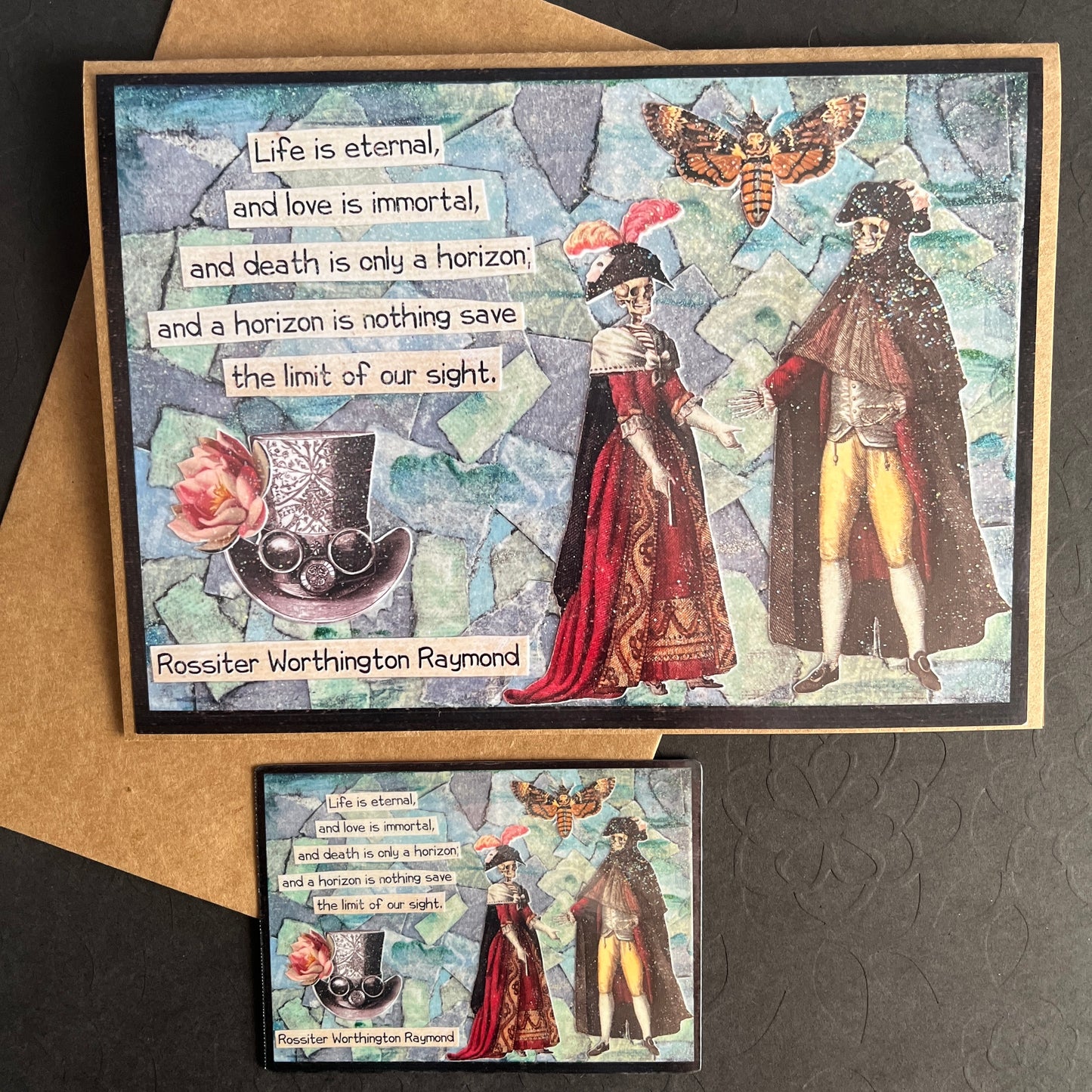Memento Mori Greeting Card & Sticker Pack