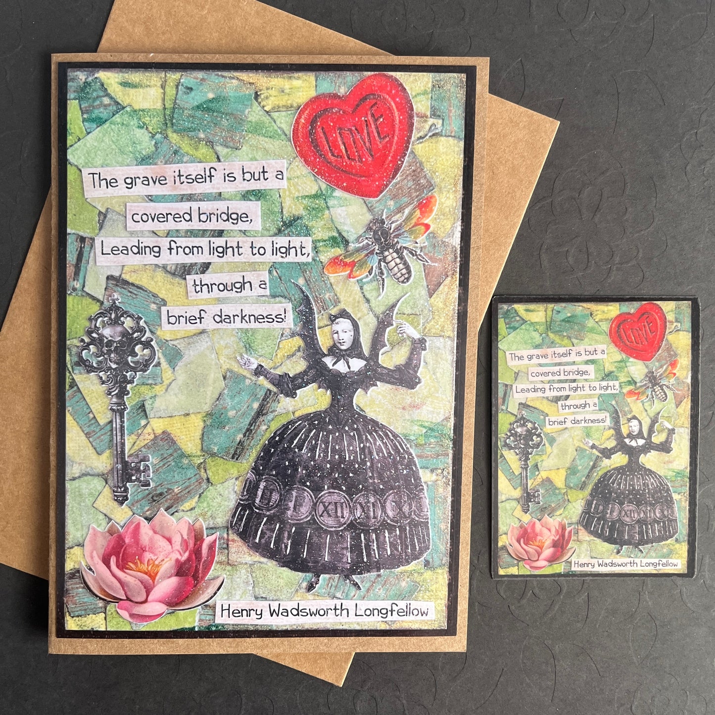 Memento Mori Greeting Card & Sticker Pack