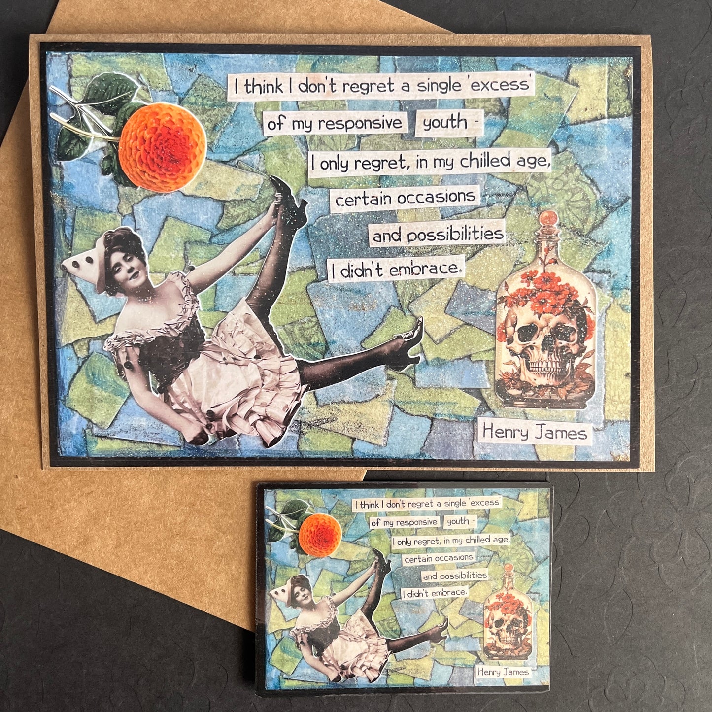 Memento Mori Greeting Card & Sticker Pack