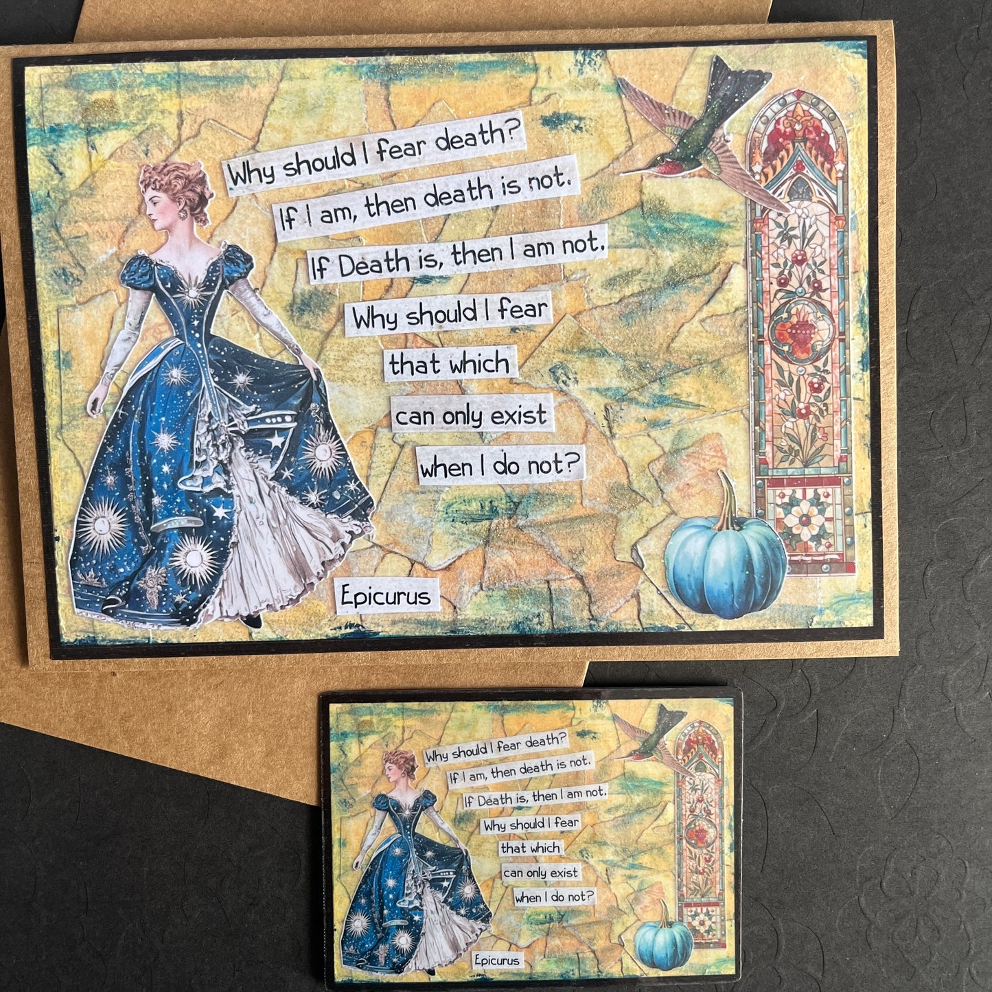 Memento Mori Greeting Card & Sticker Pack