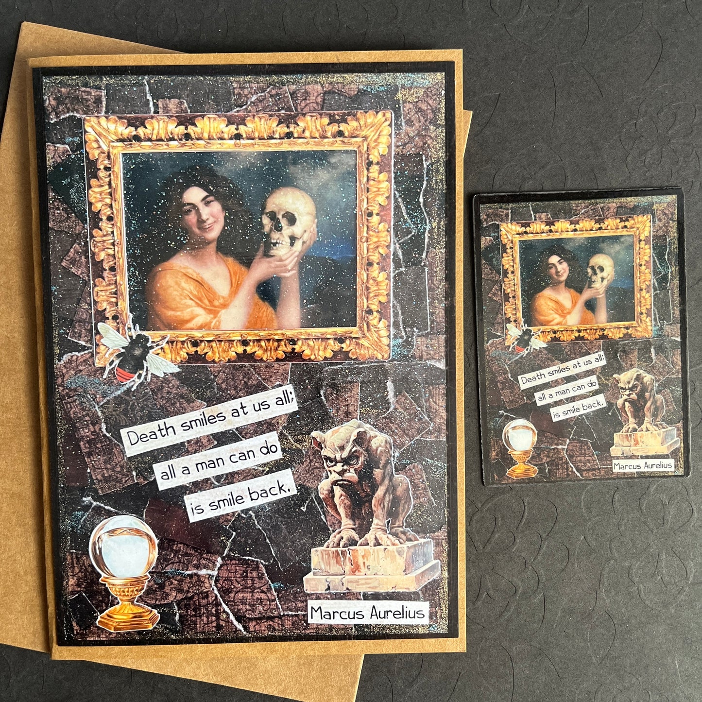 Memento Mori Greeting Card & Sticker Pack