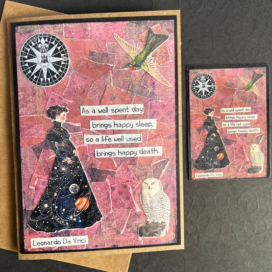 Memento Mori Greeting Card & Sticker Pack